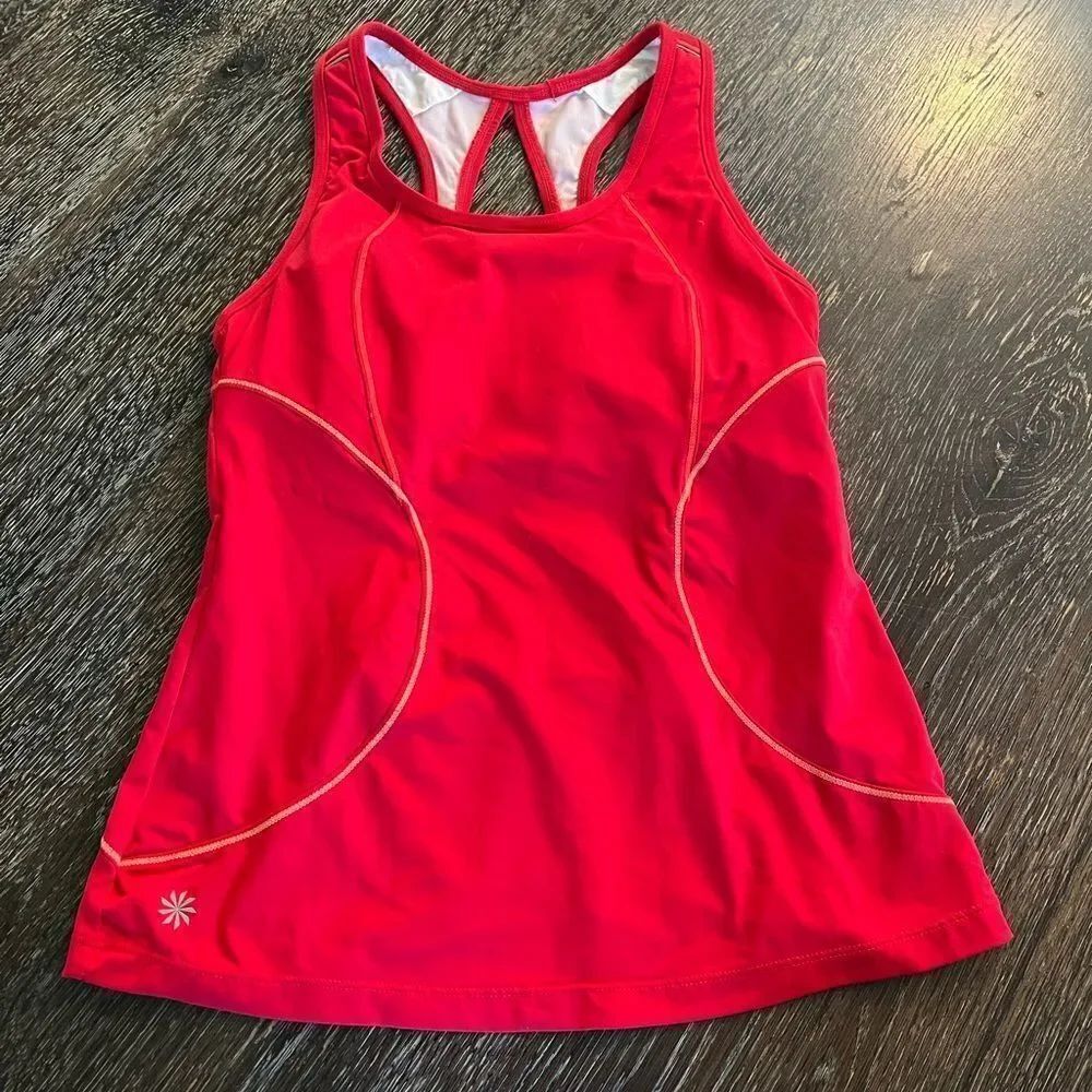 Athleta Energy Tank Top in Red sz S EUC